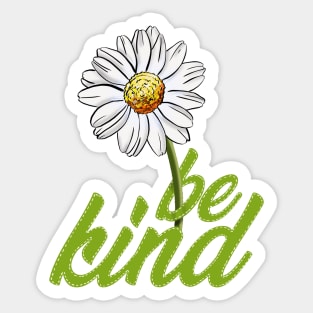 Be Kind, Flower Sticker